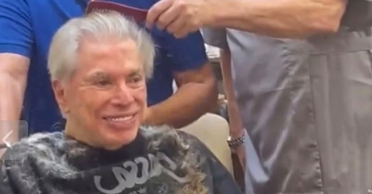 Silvio Santos faz rara aparição em cabelereiro e passa por grande mudança de visual - Foto: Instagram